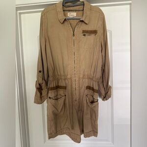 Anthropologie Lyocell Beige Safari Size M